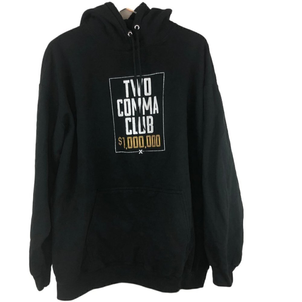 Two Comma Club Black Change The World Hoodie Men's‎ Size 2XL